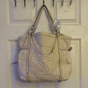 Coach Beige Tote Bag